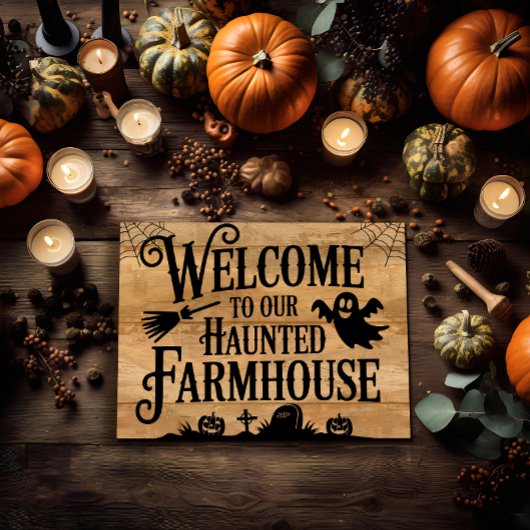 Haunted Farmhouse welkomstbord Poster