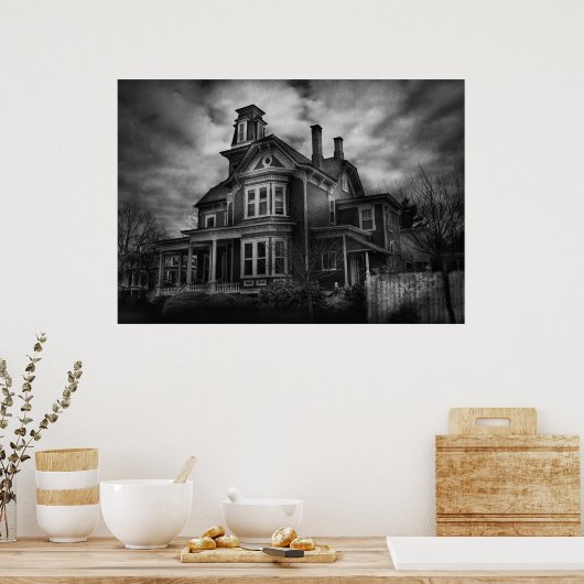 Haunted - Flemington, NJ - Spooky Town Poster (Keuken)