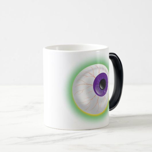 Haunted Floating Monster Eyeball Eye Halloween Magische Mok (Voorkant rechts)