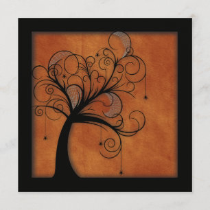 Haunted Forest 4 Wedding Invitting Kaart