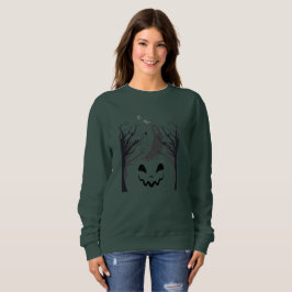 Haunted Forest Ghost Silhouette Women’s Crewneck S Trui