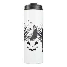 Haunted Forest Ghost Thermal Tumbler – Dark & Spoo Thermosbeker