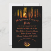 Haunted Forest Halloween Party Kaart (Voorkant)