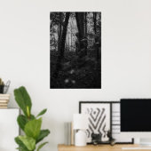 Haunted Forest – Mysterious Shadow in the Woods Poster (Thuiskantoor)