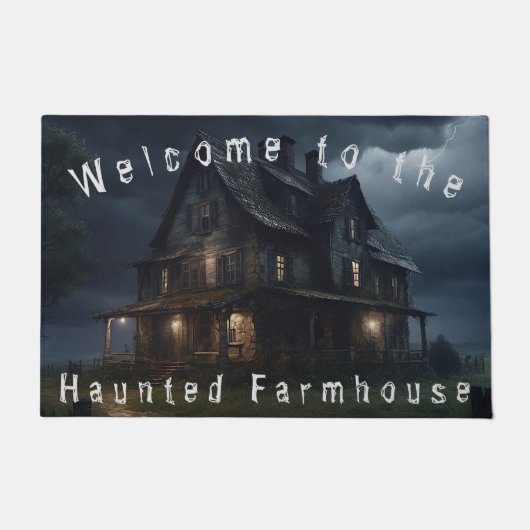 Haunted Framhouse Welkomstmat Deurmat (Voorkant)