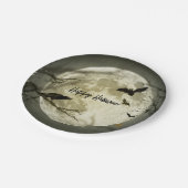 Haunted Full Moon Halloween Party Papieren Bordje (Gekanteld)