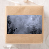 Haunted Full Moon Verzendlabel Sjabloon (Insitu)