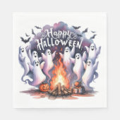 Haunted Fun Ghost Halloween Papier servet (Voorkant)