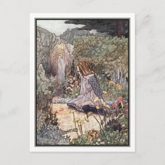 Haunted Garden by Charles Robinson Briefkaart (Voorkant)