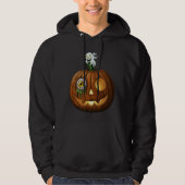 Haunted Ghost & Dripping Eyeball Jack-O-Lantern Hoodie (Voorkant)