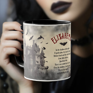 Haunted Gothic Dracula's Castle Halloween Mok