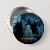 Haunted Gothic Mansion Halloween Ronde Button 7,6 Cm (Voorkant /achterkant)