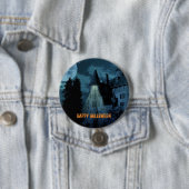 Haunted Gothic Mansion Halloween Ronde Button 7,6 Cm (In situ)