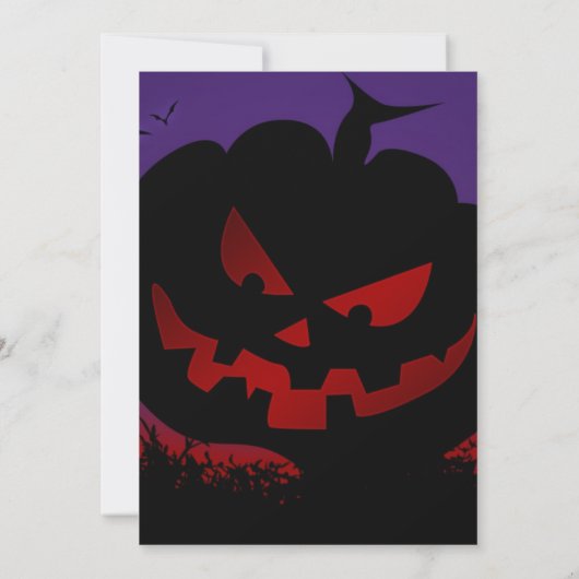 Haunted Grave Yard Halloween Party Kaart (Achterkant)