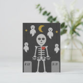 Haunted Graveyard Briefkaart (Staand voorkant)