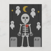 Haunted Graveyard Briefkaart (Voorkant)