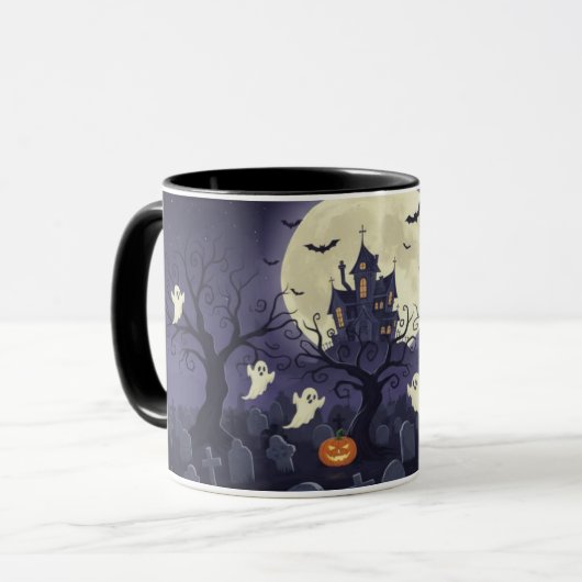Haunted Graveyard Mug Mok (Voorkant links)