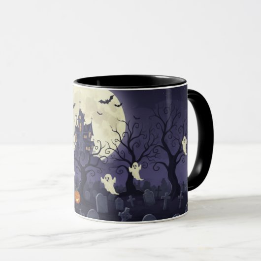Haunted Graveyard Mug Mok (Voorkant rechts)