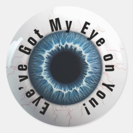 👁️Haunted Halloween Eye-catching Ronde Sticker