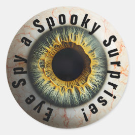 👁️Haunted Halloween Eye spion spookachtig... Ronde Sticker