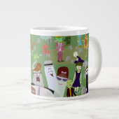 Haunted Halloween Graveyard Party Grote Koffiekop (Voorkant rechts)