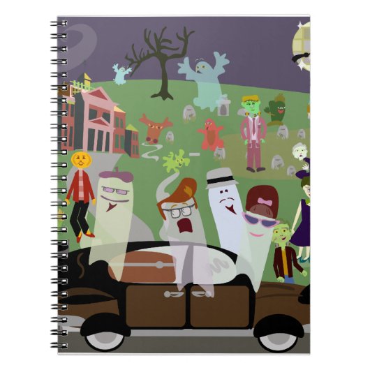 Haunted Halloween Graveyard Party Notitieboek (Voorkant)