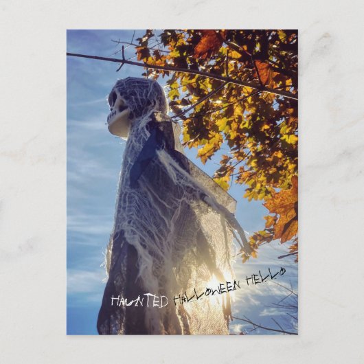 Haunted Halloween Hallo Spirit Briefkaart (Voorkant)