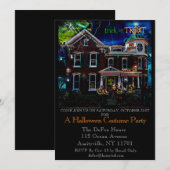 Haunted Halloween House Party Kaart (Voorkant / Achterkant)