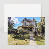 Haunted Halloween House With Skeletons Briefkaart (Voorkant / Achterkant)