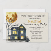 Haunted Halloween Housewarming Party Uitnodiging (Voorkant)