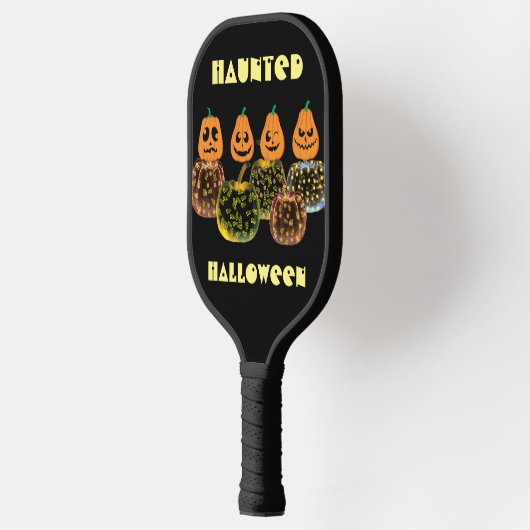 Haunted Halloween Jack O Lantern Herfst Pumpkins Pickleball Paddle (Links)