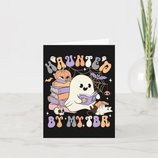 Haunted Halloween kostuum geest Kaart (Voorkant)