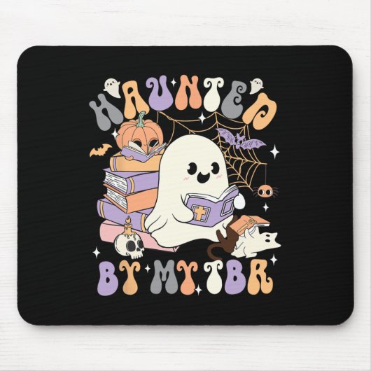 Haunted Halloween kostuum geest Muismat (Voorkant)