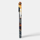 Haunted Halloween Mansion Glow Phone Case (Achterkant / Links)