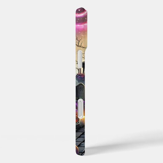 Haunted Halloween Mansion Glow Phone Case (Achterkant / Rechts)