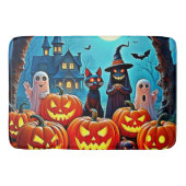 Haunted Halloween Night Design Badmat (Voorkant)