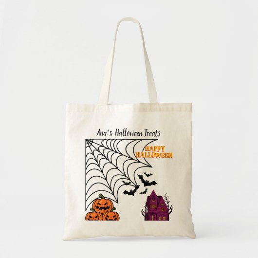 Haunted Halloween Night Tote Bag (Voorkant)