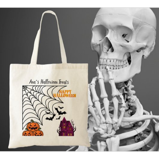 Haunted Halloween Night Tote Bag