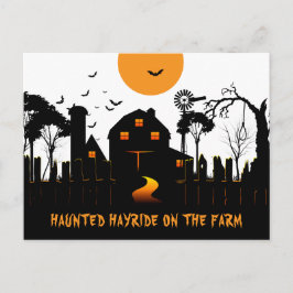 Haunted Halloween op het Boerderij Briefkaart