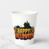 Haunted Halloween Papieren Bekers (Voorkant)
