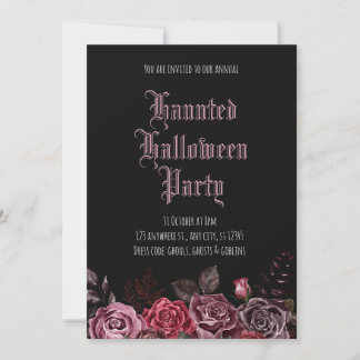 Haunted Halloween Party Kaart