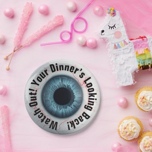 👁️Haunted Halloween Party! Papieren Bordje (Feest)