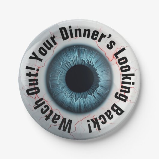 👁️Haunted Halloween Party! Papieren Bordje (Voorkant)