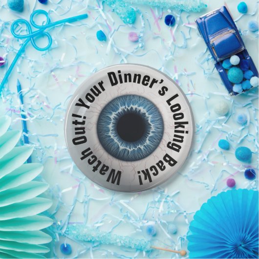 👁️Haunted Halloween Party! Papieren Bordje (Feest)