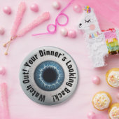 👁️Haunted Halloween Party! Papieren Bordje (Feest)