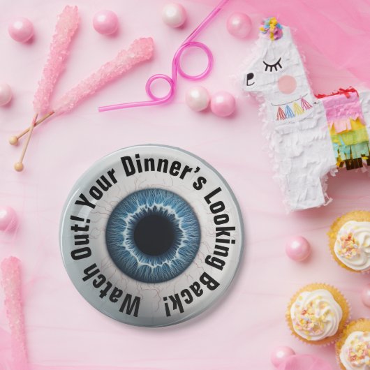 👁️Haunted Halloween Party! Papieren Bordje (Feest)