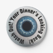 👁️Haunted Halloween Party! Papieren Bordje (Voorkant)