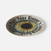 👁️Haunted Halloween Party! Papieren Bordje (Gekanteld)