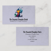 Haunted Halloween Pumpkin Head Scarecrow Spooky Visitekaartje (Voorkant / Achterkant)