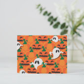 Haunted Halloween Pumpkin Patch Ghosts Briefkaart (Staand voorkant)